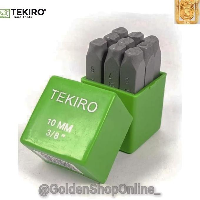 Angka Ketok 10mm - Nomor Ketok 10mm - Number Punch 10mm Tekiro murah