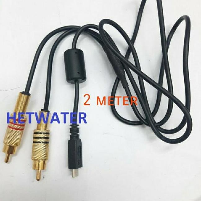 KABEL MIXER AUDIO 2 M JACK 2 RCA MALE TO USB MICRO
