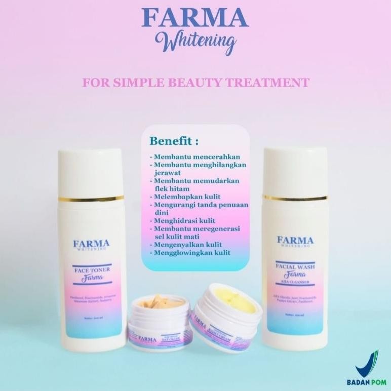 Skincare Farma Bpom Farma Whitening Farma Skincare Bpom Original Paket Isi 4 Ready