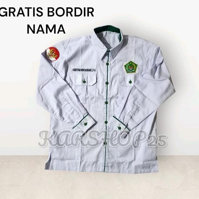 Tersedia SERAGAM PDH KEMENAG TERBARU KEMEJA KEMENAG ATASAN KEMENAG  BAJU KEMENAG SERAGAM KEMENAG