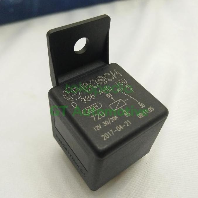Promo Relay Relai Rellay Bosch 5 Kaki 12v 40/20A 87a 2 Output Asli Original COD