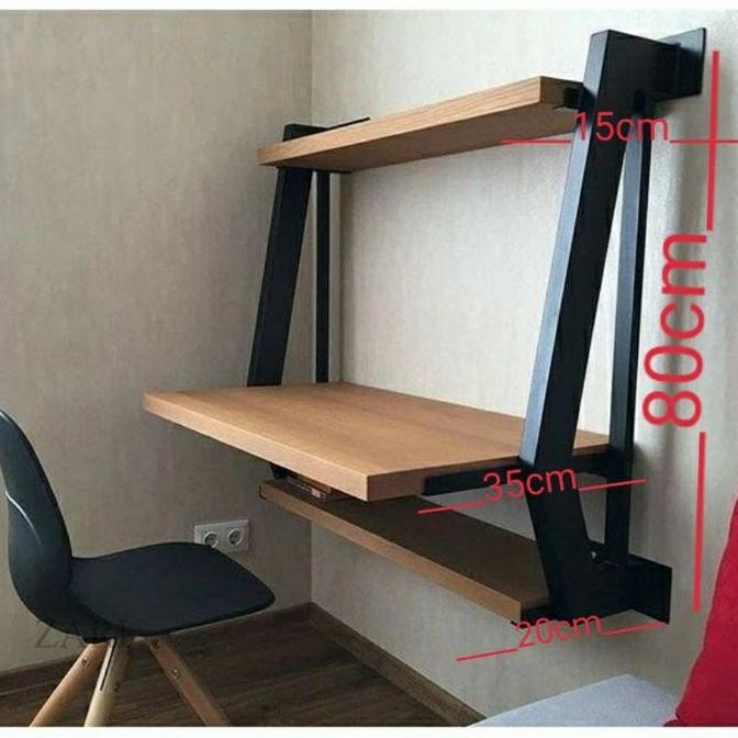 Murah Braket Rak Meja Kerja Rangka Besi Rak Besi Meja Belajar, Meja Laptop