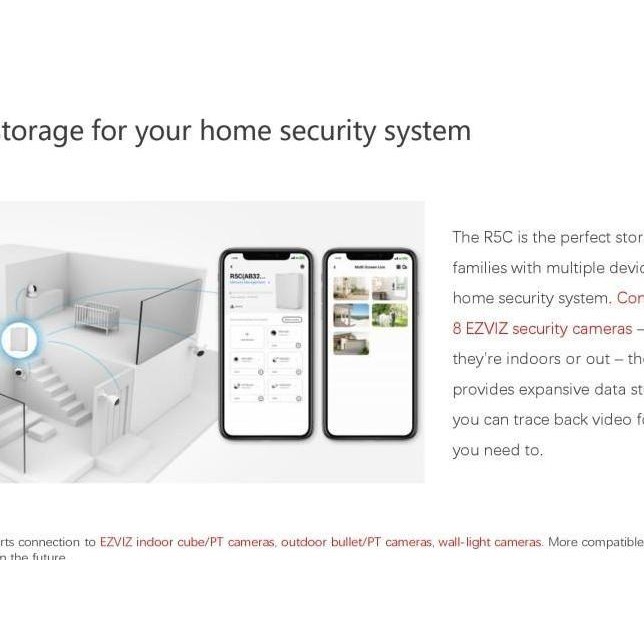 TERLARIS EZVIZ R5C 8CH HIKSEMI Home Storage NAS Up To 8TB For CCTV SALE