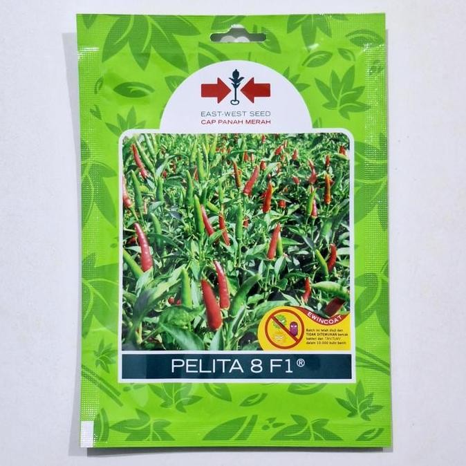 fresh Benih Cabe PELITA 8 F1 Cabai Rawit Hibrida Cap Panah Merah SP ori pack murah