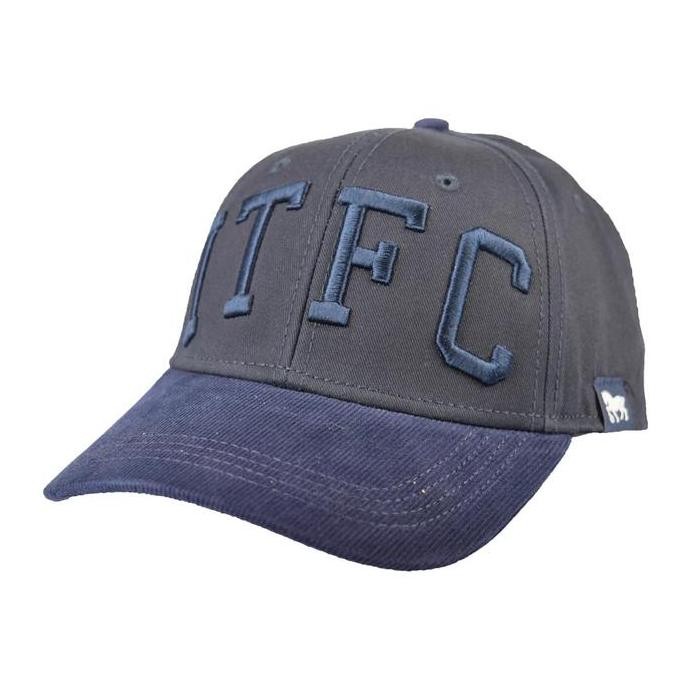 IPSWICH TOWN FC Adult Navy Cord Cap. Topi Unisex