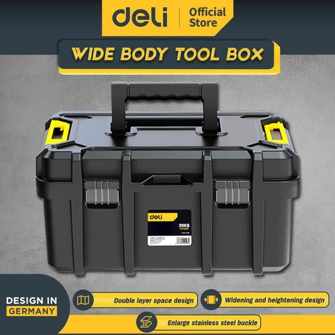 

Terlaris Deli Tools Kotak Penyimpanan Perkakas Tool Box 22 Inch Dl432522A