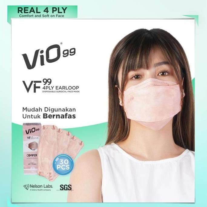 Vio99 Earloop Mask - Vio VF Copper Masker 4 Ply Isi 30 Masker Medis