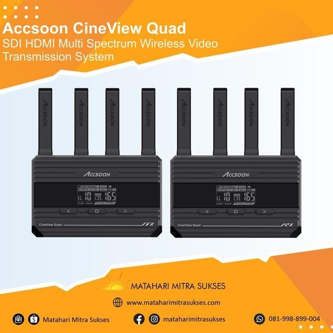 TERBARU - Accsoon CineView Quad  SDI HDMI Multi Spectrum Wireless Video Transmission System