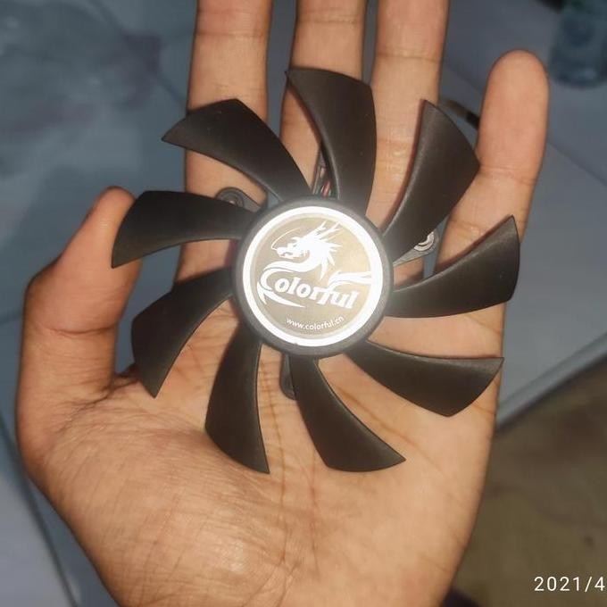 BEBAS ONGKIR - Fan Vga 75mm / 85mm 4pin universal EVGA Gtx RX ORIGINAL Taiwan