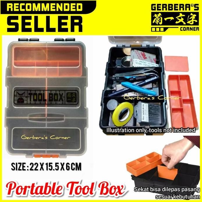 

Terlaris Portable Tool Box Storage Box Kotak Penyimpanan Alat Gundam Model Kit