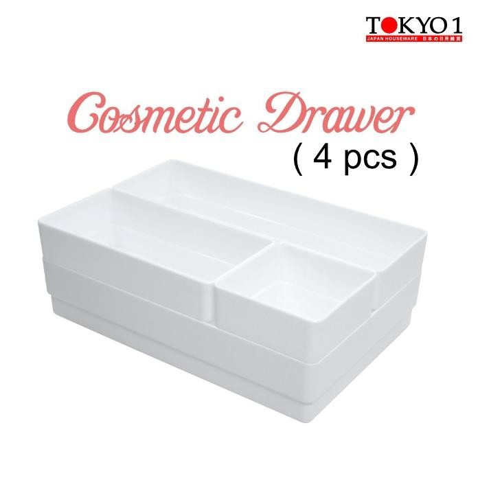 

Terlaris Tokyo1 Cosmetic-Drawer 4P Set Isi 4 Pcs Tempat Wadah Serbaguna 148881