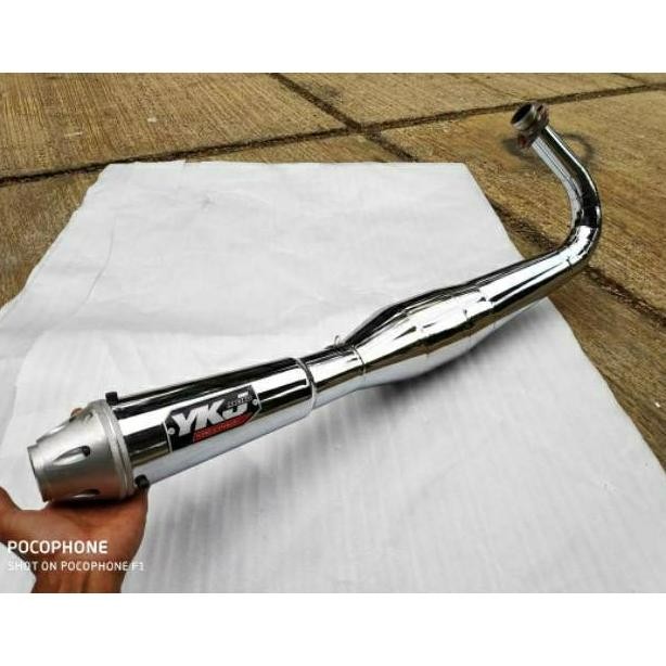 TERLARIS Knalpot RX King YKJ Racing Japstyle Chrome Super Bass Super