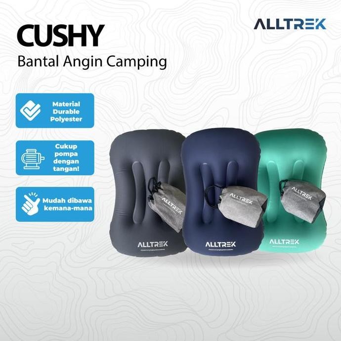 

Terlaris Alltrek Bantal Lipat Camping Cushy Travel Inflatable Air Pillow Portab