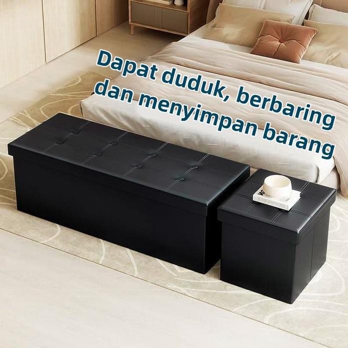 

Terlaris Leather Storage Box Kotak Sofa Penyimpanan Kursi Penyimpanan Barang Bangku Serbaguna Kotak Penyimpanan