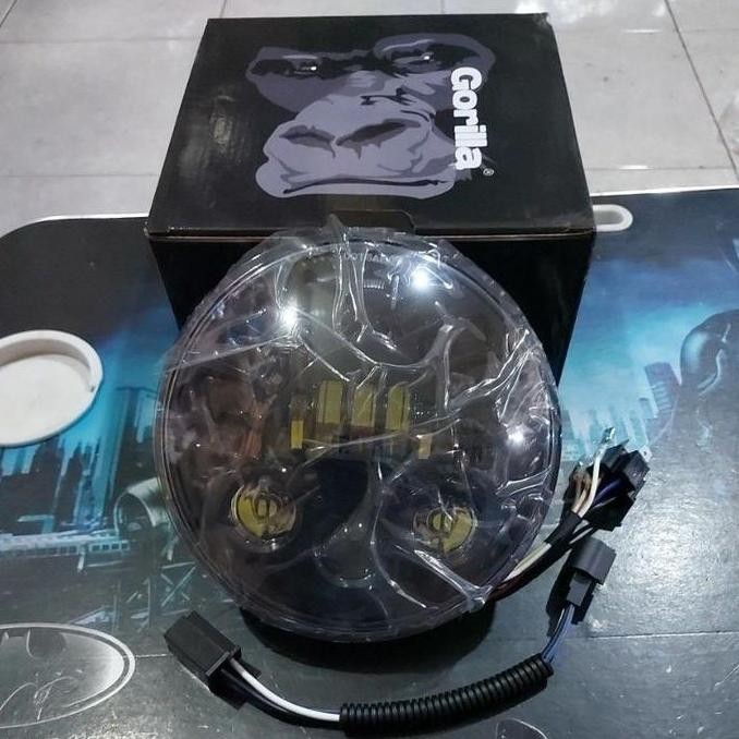 Lampu Daymaker 7 inch 7 in 19 led GORILLA