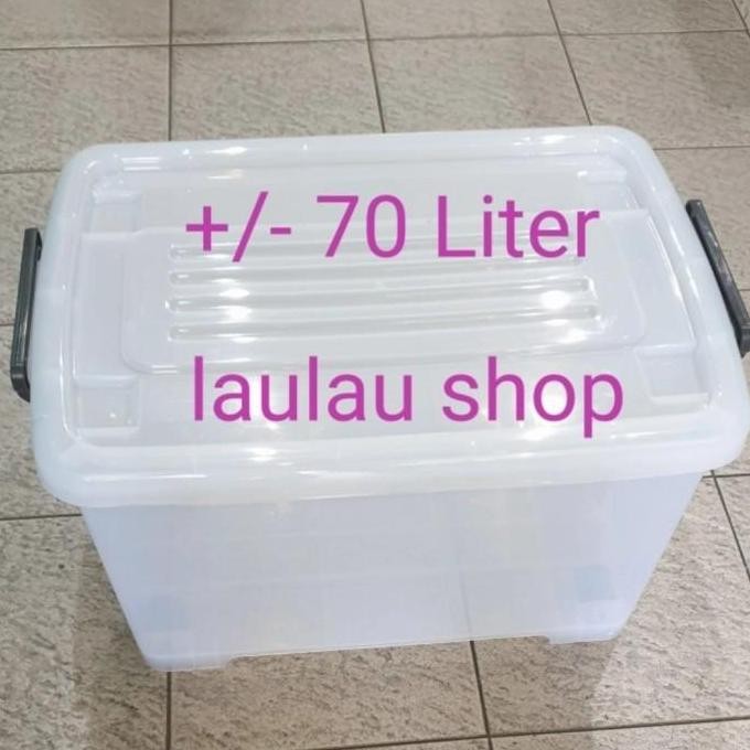 

Terlaris Box Container Real Bening 70 Liter Cb 70 Multiclub Rak Plastik Shinpo
