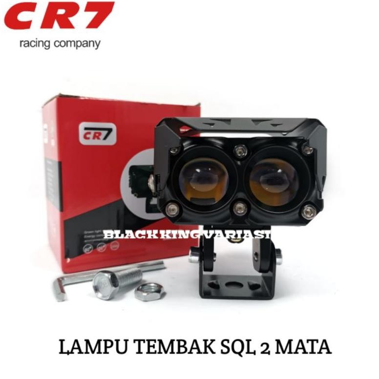 Promoo Mei Lampu Tembak SQL 2 Mata Cr7 Lampu Tembak Led Laser D2 Sql Lampu Sorot 2 Mata Foglamp Cr 7