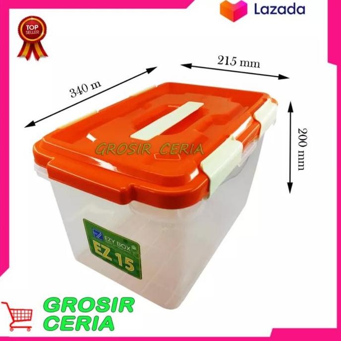 

Terlaris Ezy Box Ez 15 Smart Storage Box Container Kotak Penyimpanan 15 Liter