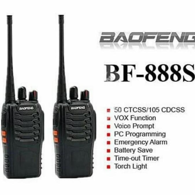 Promo Paket 3 Unit Ht Bf-888S Original Walkie Talkie Jarak Jauh