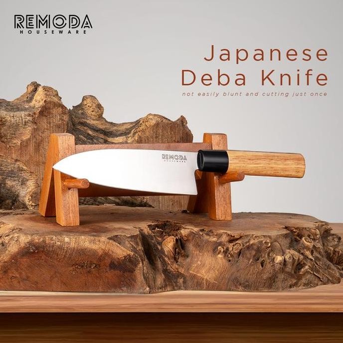 NEW Remoda Pisau Dapur / Pisau Chef / Pisau Jepang Model Deba 7"