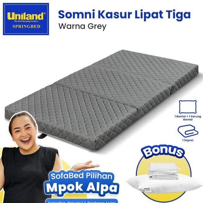 Uniland Somni Kasur Lipat Tiga 90X180 - Busa / Gulung / Lantai Piknik