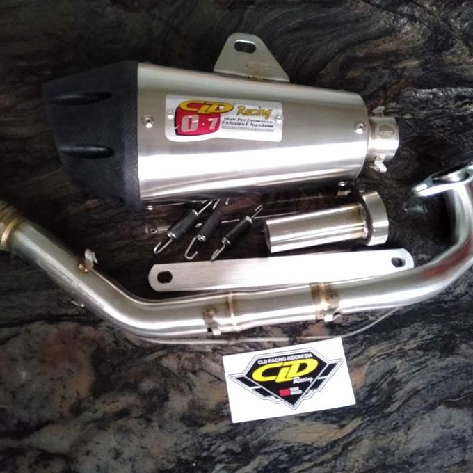 Knalpot CLD Racing Genio All New Beat 2020 type C7 doff inlet 38