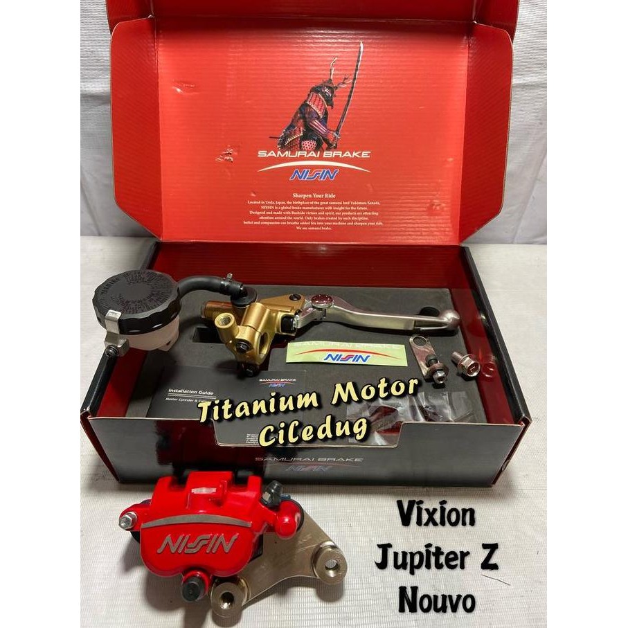 Paket Master Rem Plus Kaliper NISSIN SAMURAI VIXION / JUPITER Z / FIZR