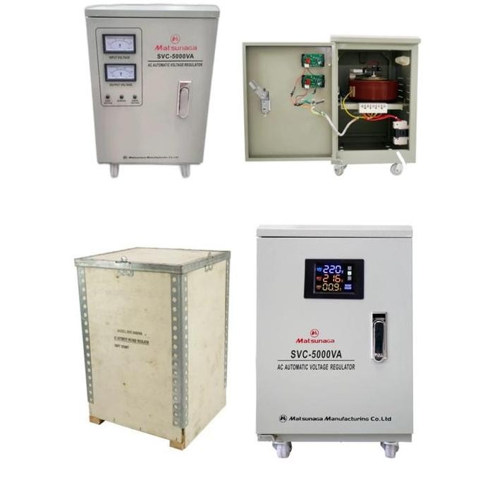 NEW STAVOLT SVC 5000W MATSUNAGA STAVOL LISTRIK STABILIZER 5000VA STANDING