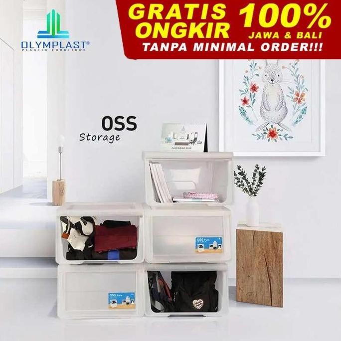 

Terlaris Olymplast Storage Solution / Tempat Penyimpanan / Kotak Penyimpanan - Oss Pure (3Pcs)