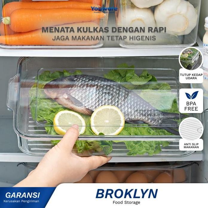 

Terlaris Youware - Broklyn Box Acrylic / Wadah Sayur / Kontainer Makanan Kulkas/ Kotak Transparan / Organizer / Penyimpanan Buah Sayur Bahan 5 1 Fridge Storage Set
