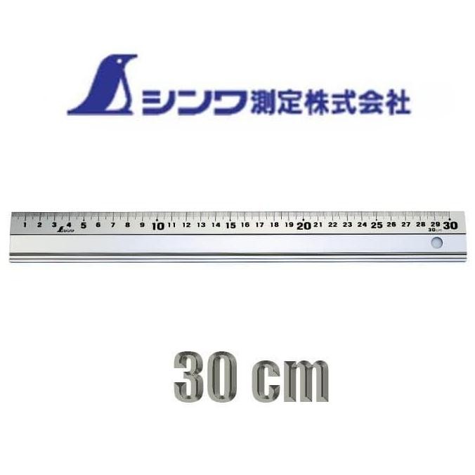 

TERMURAH - Penggaris 65417 Alumunium SHINWA SILVER 30cm straight cutting rule