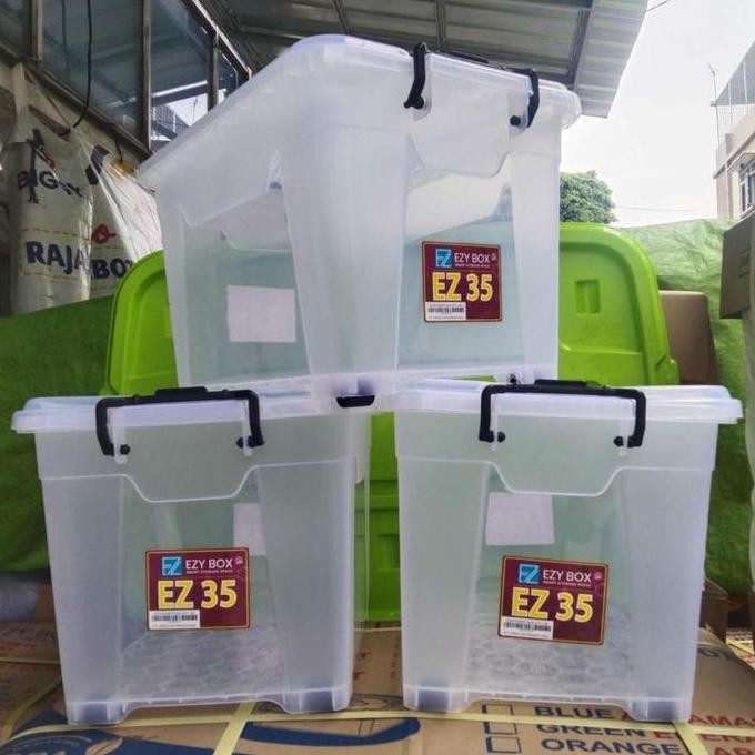 

Terlaris Ezy Container Box Ez 35 Liter Roda Bening Cb45 Kotak Multiclub Shinpo