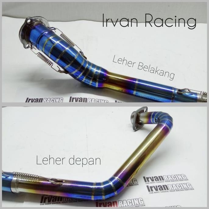 Leher Knalpot Satria Fu Bluemoon/Leher Satria Fu Chrome Biru