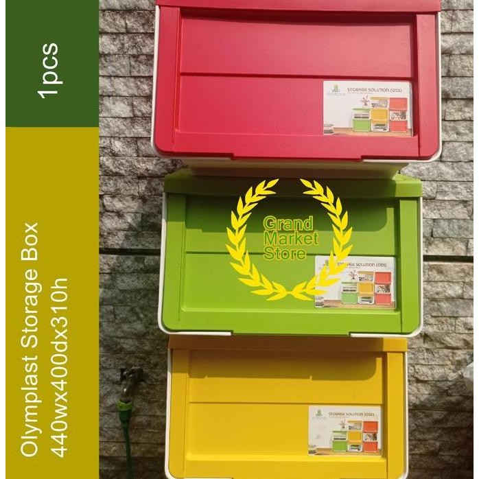 

Terlaris Olymplast Storage Solution Oss Plastic Container Box Kotak Rak Plastik