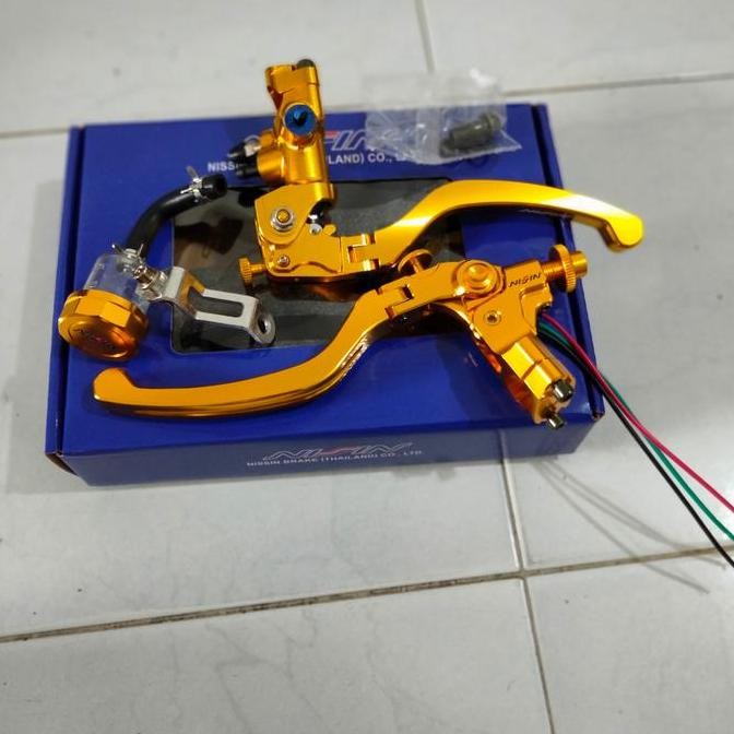 master rem Nissin full gold cnc KLX RX king MX satria ninja universal