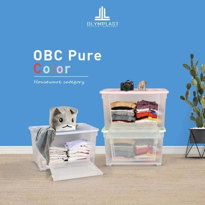 

Terlaris Olymplast Obc Pure Bening Transparan Box Container 62 Liter Kotak