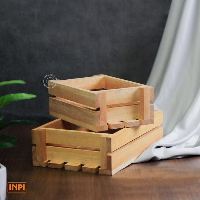 

Terlaris Box Kayu Wood Storage - Set Display Kayu - Box Penyimpanan (Isi 2 Pcs)