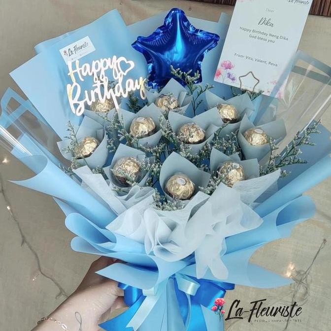 

Buket Coklat Ferrero Rocher | Buket Wisuda / Ulang Tahun / Anniversary Gercep
