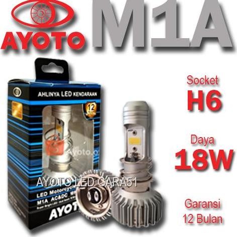 LAMPU LED MOTOR AYOTO M1A PRO H6 PNP MOTOR BEBEK MATIC