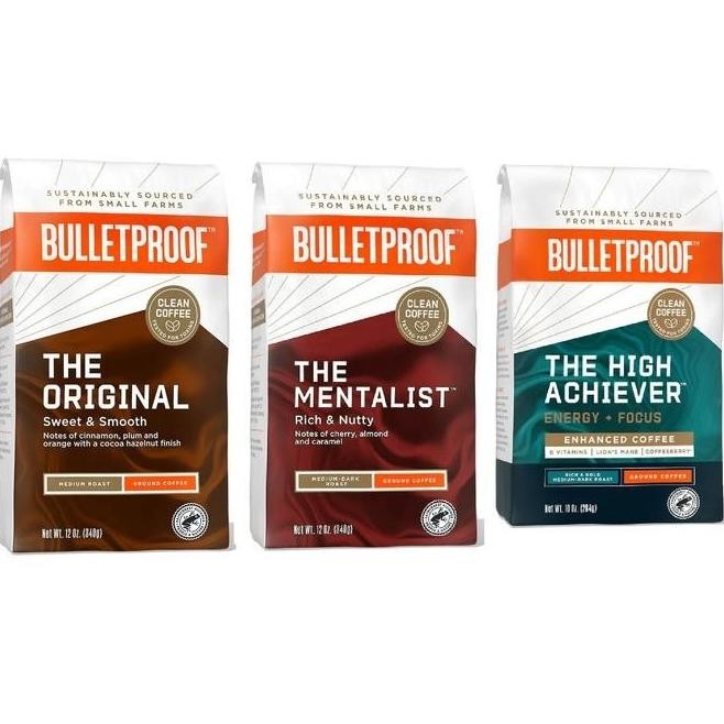 

Bulletproof Ground Coffee, Organic Beans, Perfect Keto, Clean Coffee