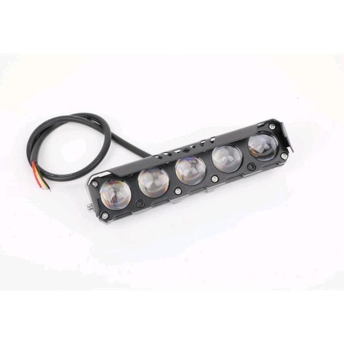 12Volt/24Volt Lampu Led Tembak Kabut Sql 5 Mata Lensa 2 Warna Kuning Putih Lampu Tembak Sorot Motor 