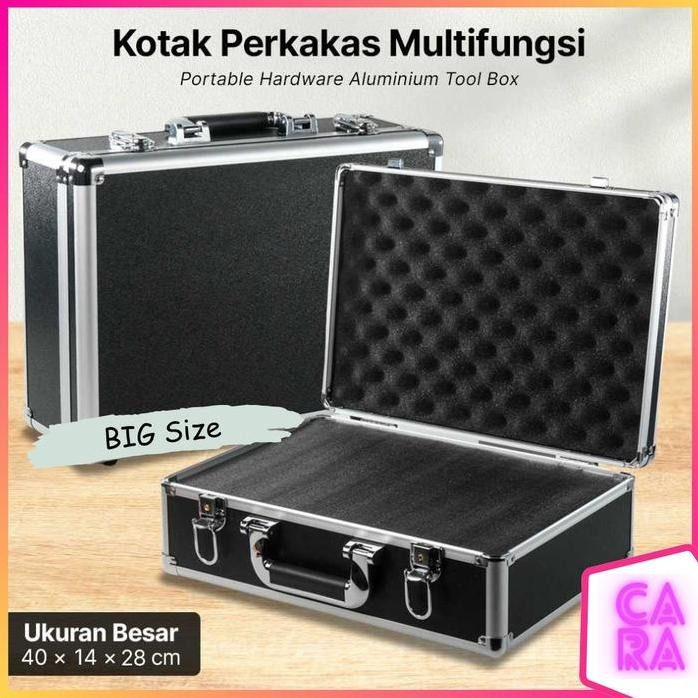 

Terlaris Kotak Perkakas Aluminium Storage Case Tool Box Besar Le01