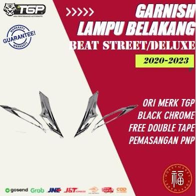 Promo Variasi Aksesoris Garnish Lampu Belakang Beat FI ESP 2020 TGP Chrome COD