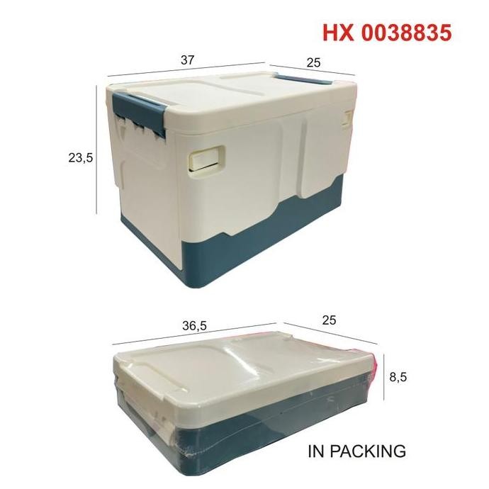 

Terlaris Folding Storage Box, Merek: Loji, Size: Small (25Cm X 23.5 Cm X 37 Cm)