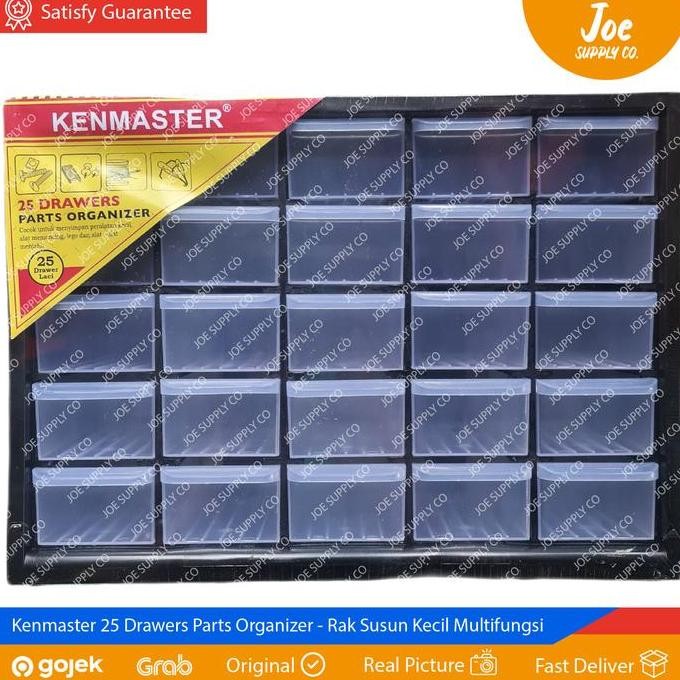 

Terlaris Kenmaster Rak Drawer Kotak Susun 25 Slot - Part Organizer 25 - Box Perkakas Susun Plastik Penyimpanan