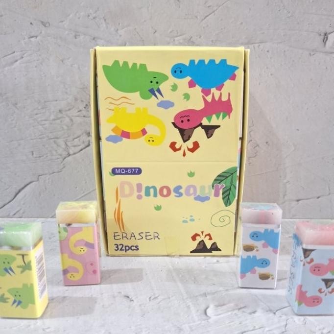 

(32/36 Pcs) Penghapus Dino/Fancy Mix