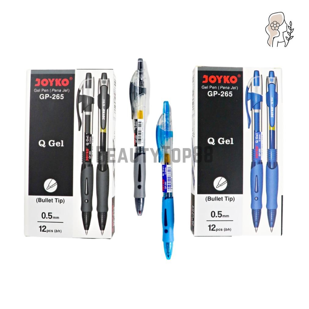 

Pulpen Joyko GP-265 Q Gel Pen - Ballpoint Bolpen Pena Jel 0.5 mm [PER LUSIN]