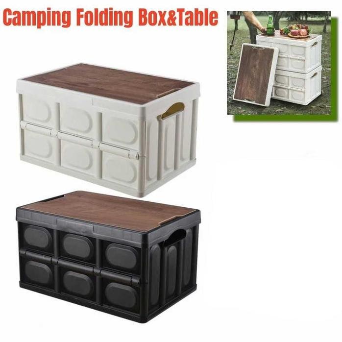 

Terlaris Kotak Penyimpanan Storage Box Lipat 56L Folding Bagasi Container Multifungsi