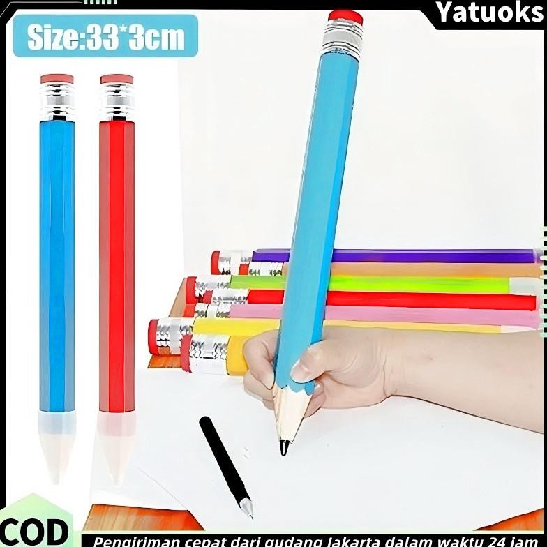 

Pensil Besar / Pensil Jumbo Besar 33 CM / Mainan Pencil / Pensil anak-anak / Pensil Jumbo Hiasan Photo Kado