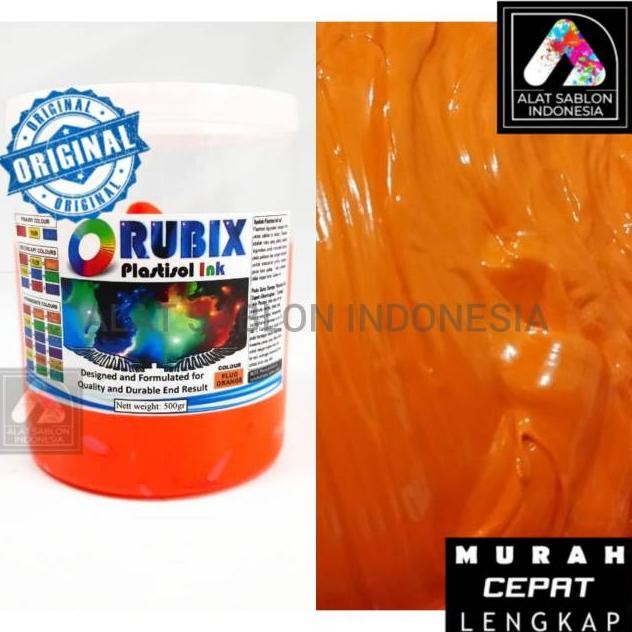 

TINTA SABLON PLASTISOL RUBIX ORANGE STABILO FLO ORANGE 500GR